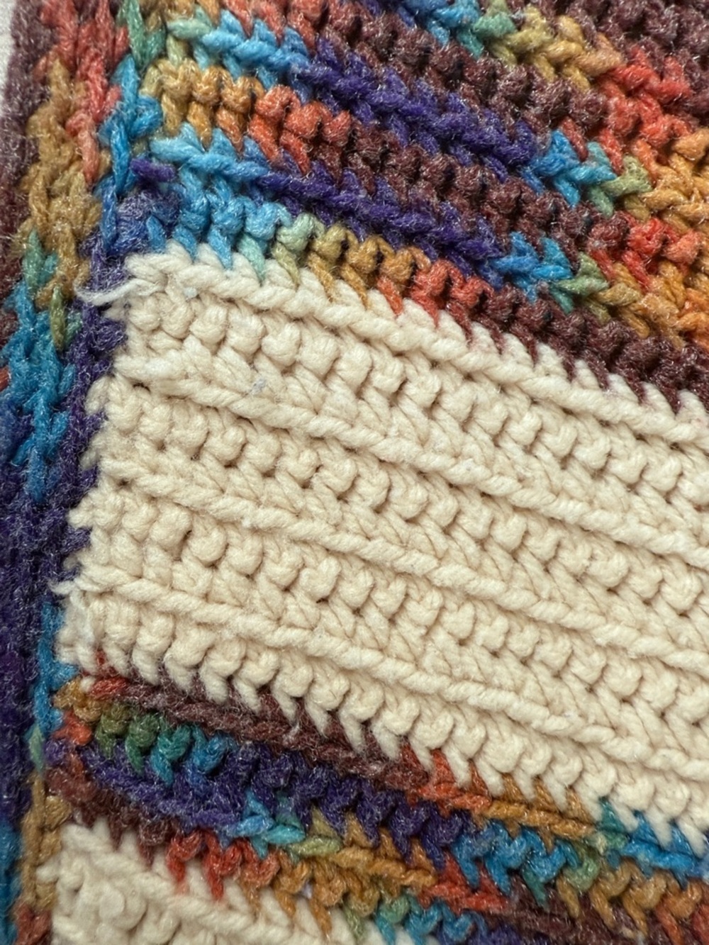 Rainbow Knit Throw Blanket - Picture 6 of 9
